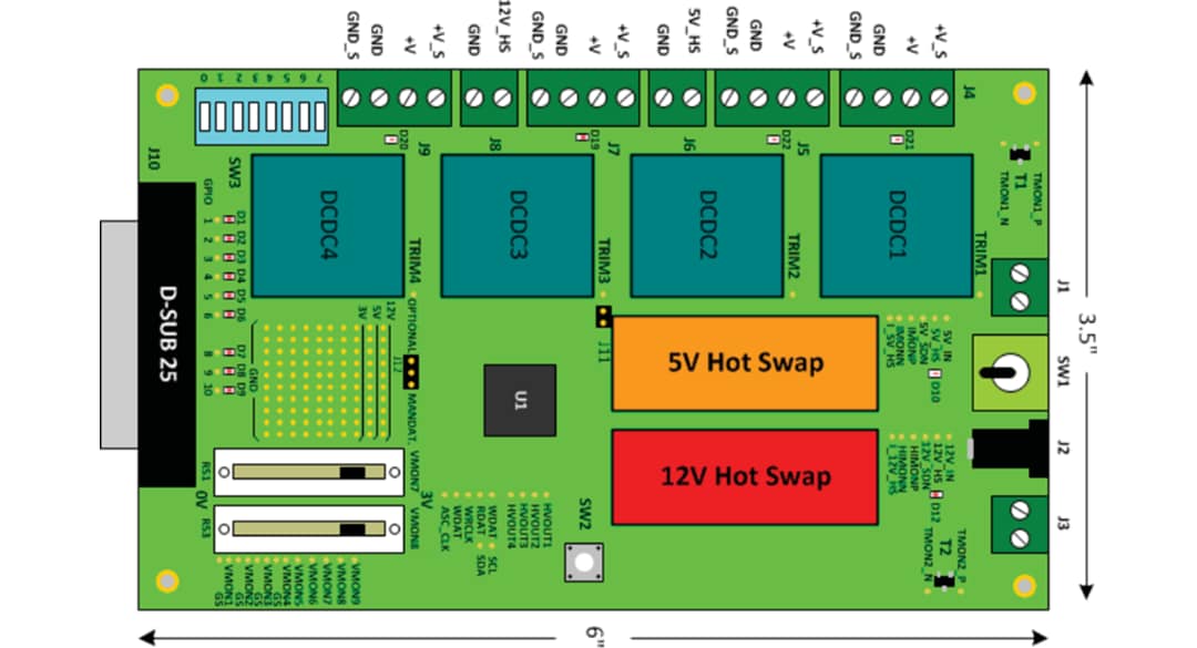 Mechanical Drawing - Lattice Semiconductor L-ASC10 Breakout Board (LPTM-ASC-B-EVN)