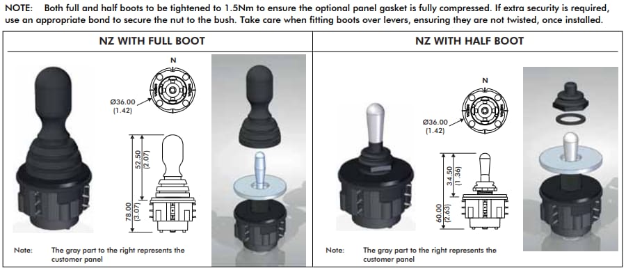 APEM NZ Compact Switch Joysticks