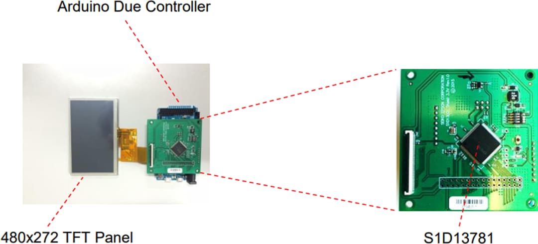 Epson ICs S1D13781 TFT Shield