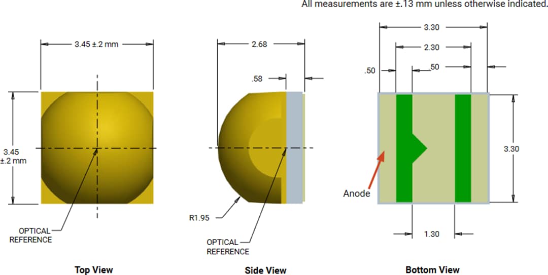 Mechanical Drawing - Cree LED XLamp® XP-L2 LEDs