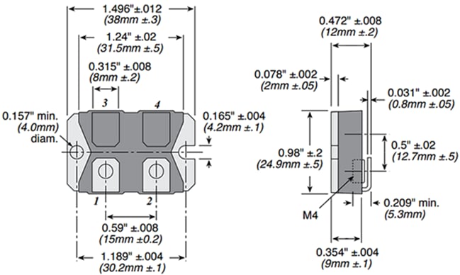 Ohmite TGH600 Thick Film SOT227 Resistors