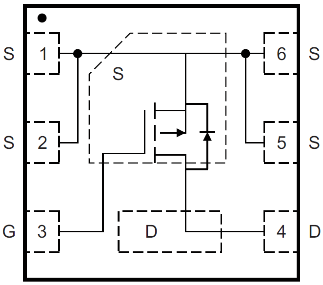 Schematic - Texas Instruments CSD25310Q2 20V P-Channel NexFET Power MOSFET