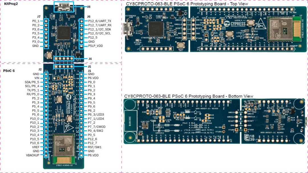 Infineon Technologies PSOC™ 6 BLE Prototyping Board