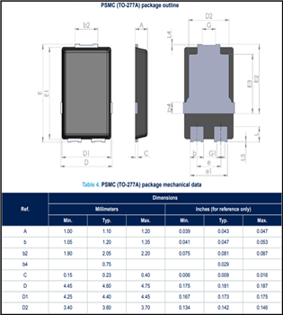 STMicroelectronics STPS5L60SF & STPS5L60SFY 60V Schottky Rectifiers
