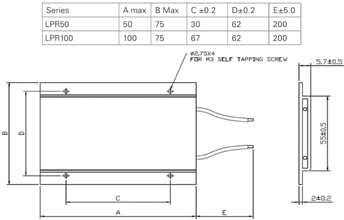 Ohmite LPR Planar Resistors