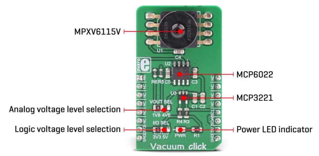 Block Diagram - Mikroe MIKROE-3195 Vacuum click