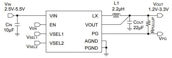 Application Circuit Diagram - ROHM Semiconductor Ultra-Low Iq Buck Converter