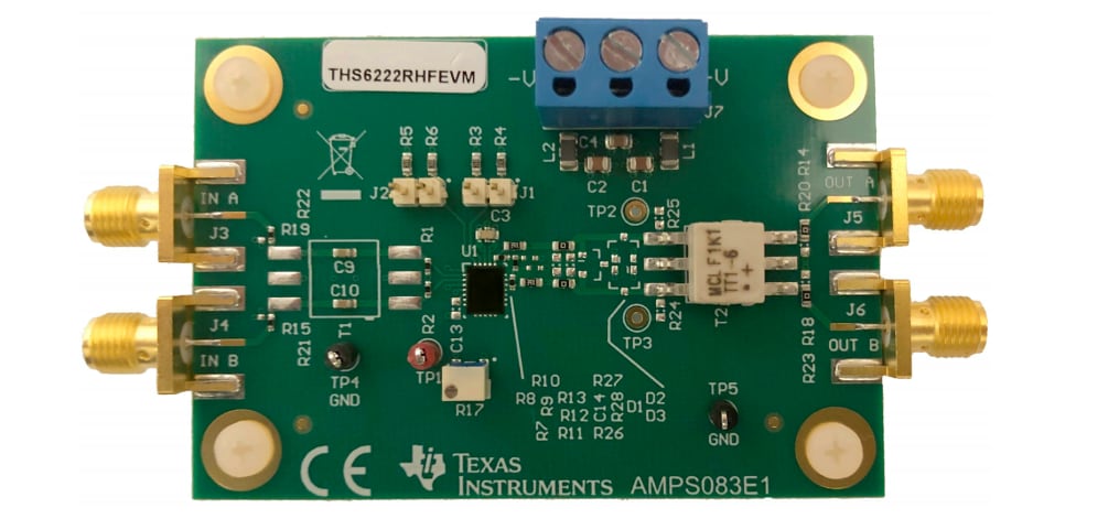 Location Circuit - Texas Instruments THS6222RHFEVM Evaluation Module