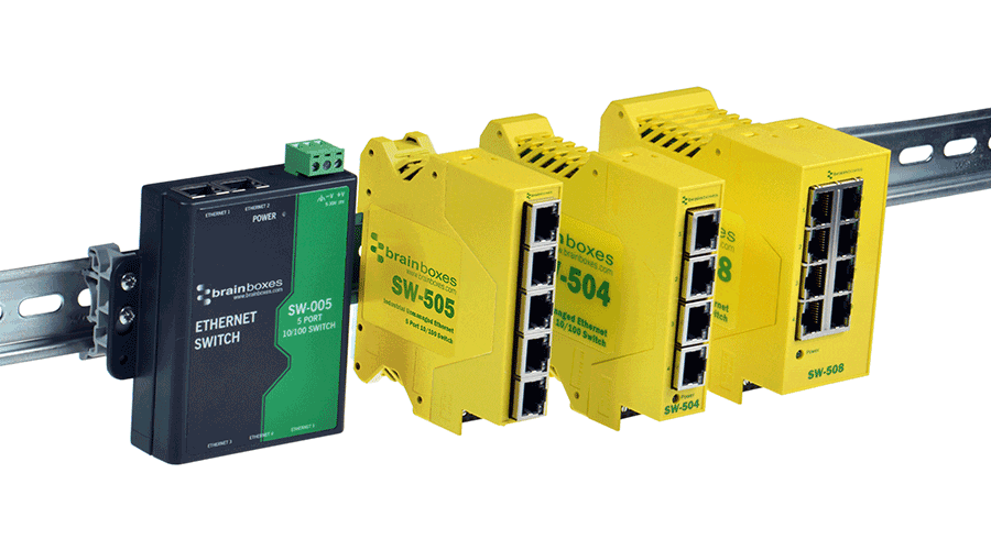 Brainboxes Industrial Ethernet Switches