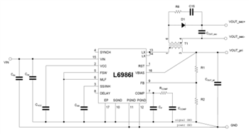 Block Diagram - STMicroelectronics L6986 Synchronous Step-Down Switching Regulators