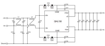 Application Circuit Diagram - XP Power QHL 150W/300W DC-DC Converters