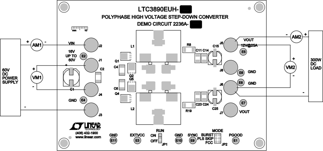 Mechanical Drawing - Analog Devices Inc. LTC3890 Demo Board DC2236A