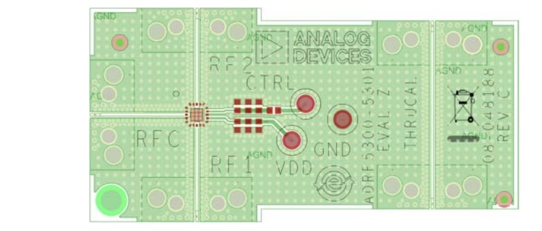 Analog Devices Inc. ADRF5300-EVALZ Evaluation Board