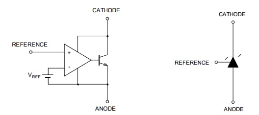 Block Diagram - Nisshinbo NJM43x Adjustable Precision Shunt Regulators