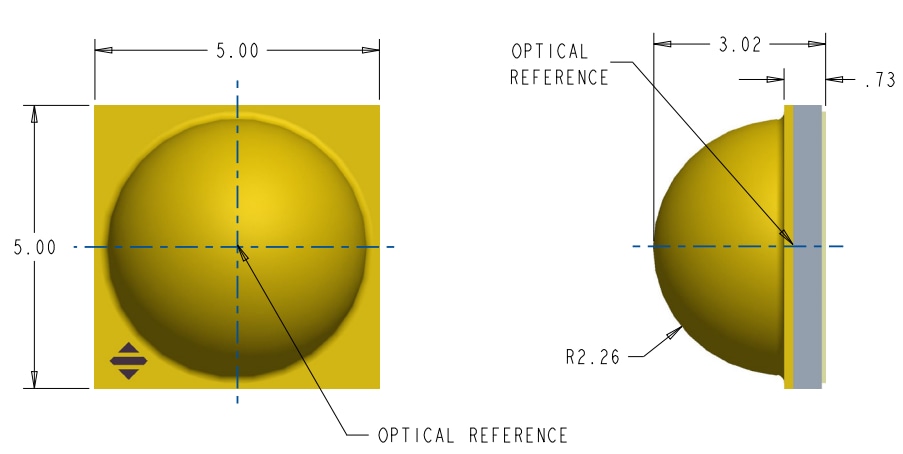 Mechanical Drawing - Cree LED XLamp® XM-L3 White LEDs