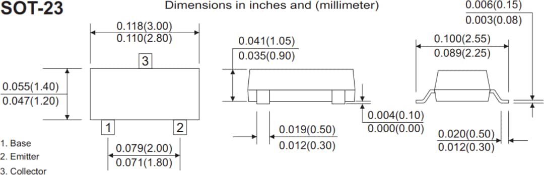 Mechanical Drawing - Comchip Technology MMBTx General-Purpose Transistors