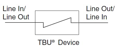 Schematic - Bourns TBU-CA-Q AEC-Q101 TBU® High-Speed Protectors
