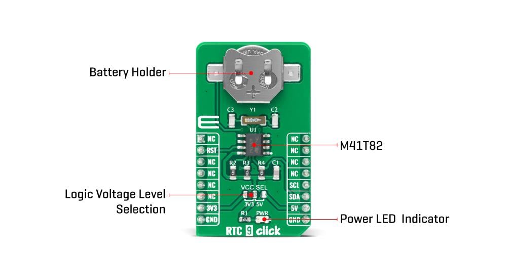 Block Diagram - Mikroe RTC 9 Click