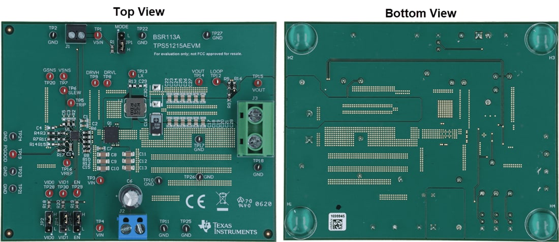 Mechanical Drawing - Texas Instruments TPS51215AEVM Controller Evaluation Module (EVM)