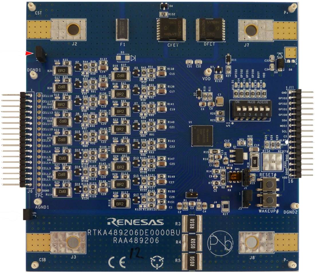 Mechanical Drawing - Renesas Electronics RTKA489206DK0000BU Evaluation Board