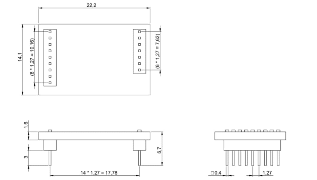 Mechanical Drawing - Bosch BHI260AP Shuttle Board 3.0