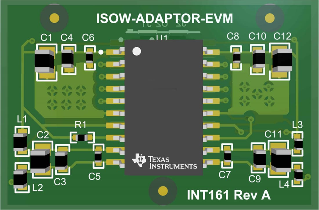 Mechanical Drawing - Texas Instruments ISOW-ADAPTOR-EVM Digital Isolator EVM