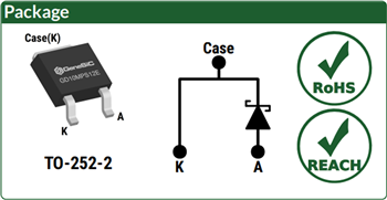 Mechanical Drawing - GeneSiC Semiconductor 4th Generation SiC Schottky MPS™ Diodes