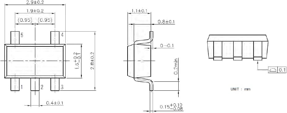 Mechanical Drawing - Nisshinbo NR1640 Ultra-Low-Noise Voltage Regulator