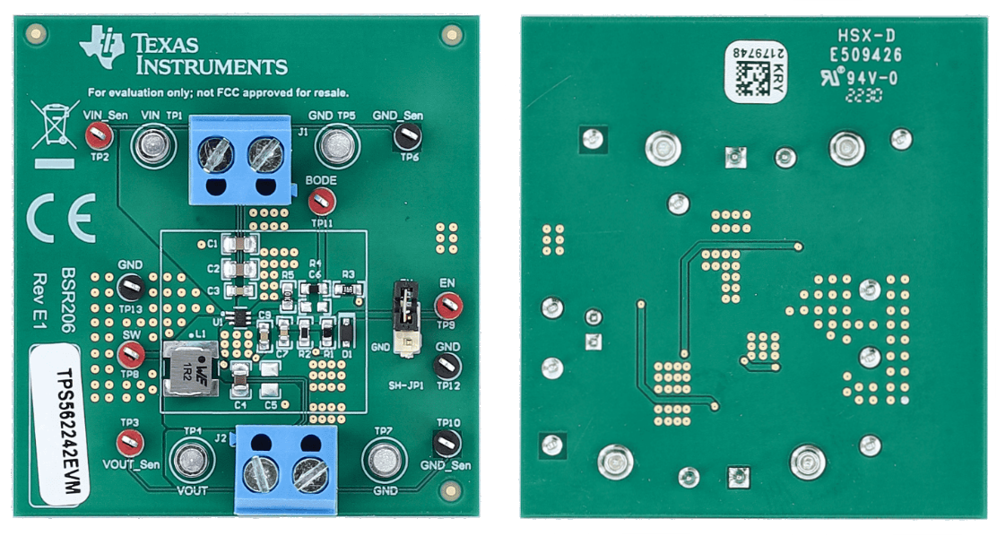 Location Circuit - Texas Instruments TPS562242EVM Evaluation Module