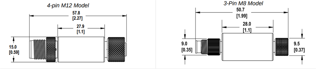 Banner Engineering S15L In-Line Sensor Status Indicators