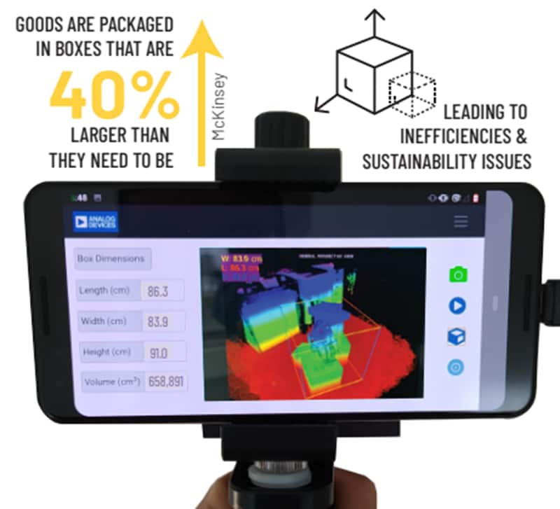 Analog Devices Inc. Box Dimensioning with Time of Flight (ToF)