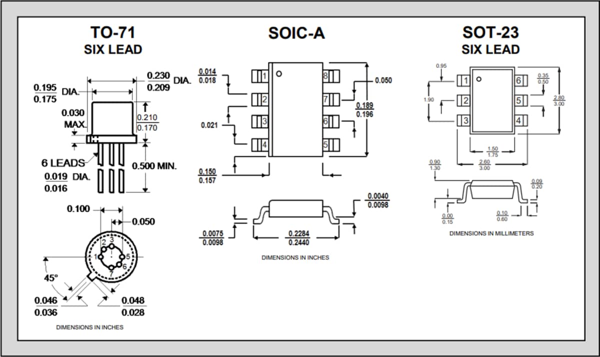Linear Integrated Systems LSK489 Dual N-Channel JFETs