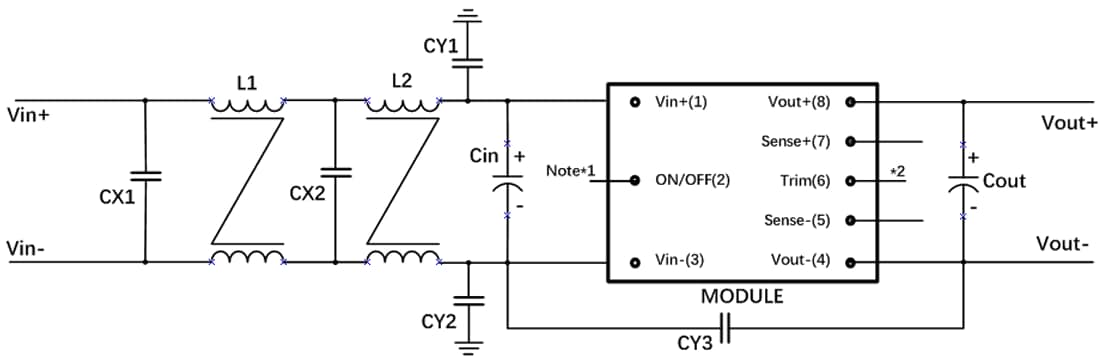 Schematic - Delta Electronics V48SK05040 DC/DC Power Converter