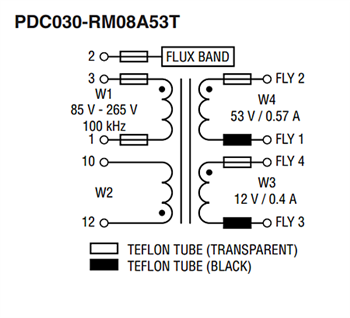 Schematic - Bourns PDC DC/DC Pulse Transformers