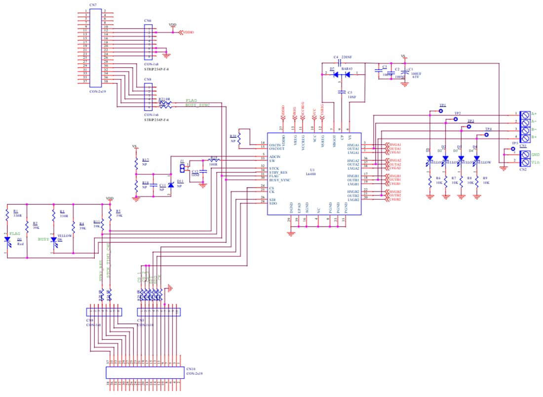 Schematic - STMicroelectronics EVL6480 Stepper Motor Driver Evaluation Board
