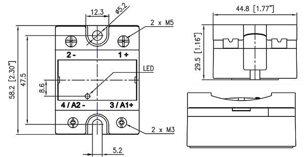 Chart - Teledyne Relays SHCDC DC Switching Solid-State Relays
