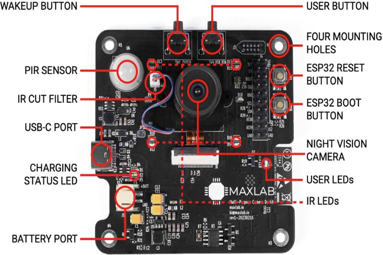 Maxlab TOKAY LITE Edge AI Camera Development Board
