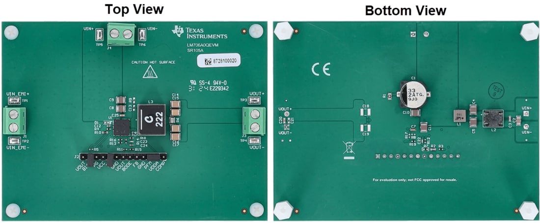 Location Circuit - Texas Instruments LM706A0QEVM Converter Evaluation Module (EVM)