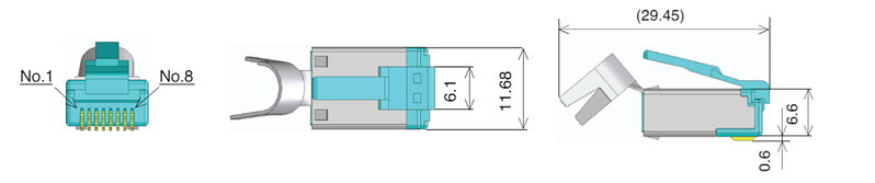 Infographic - Hirose Electric TM61P RJ45 Cat.6A Modular Plug