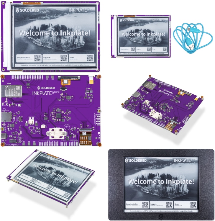 Soldered 333320 Inkplate 6 FLICK Electronic Paper Display