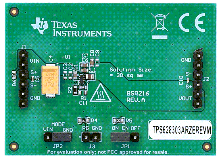 Texas Instruments TPS62830xRZEREVM Evaluation Modules
