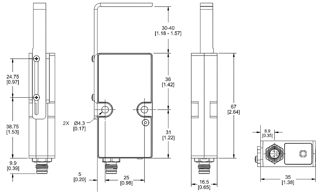 Chart - Banner Engineering EG24 Precision Edge Sensors
