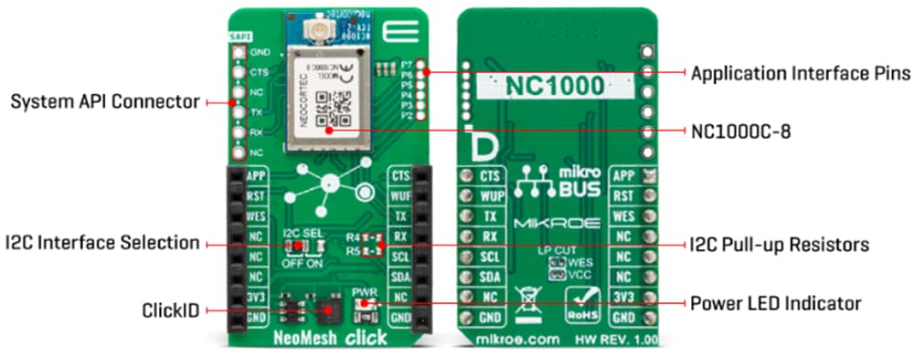 Mikroe MIKROE-6006 NeoMesh Click - 868MHz