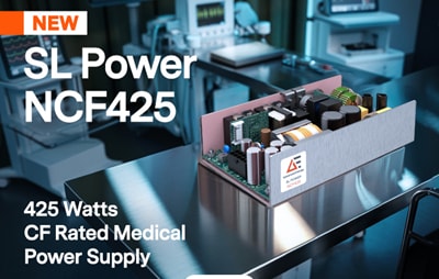 Infographic - Advanced Energy / SL Power NCF425 Medical-Grade CF-Rated Power Supplies